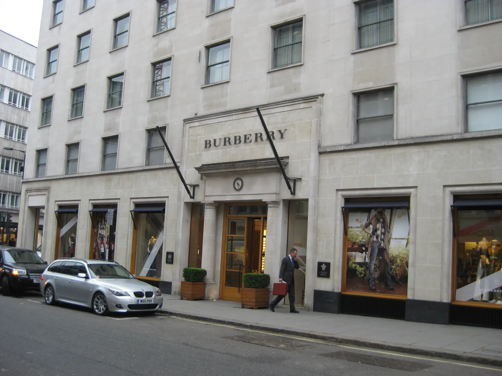 A Burberry store on New Bond Street in London