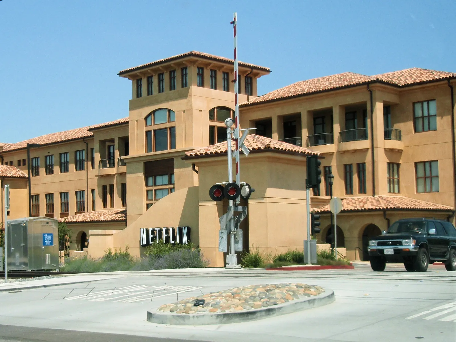 Netflix's original headquarters building in Los Gatos, California